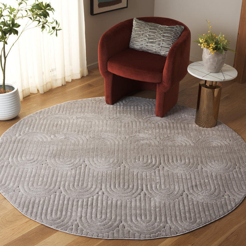 Soneson Performance Geometric Rug, Round 6'7"
