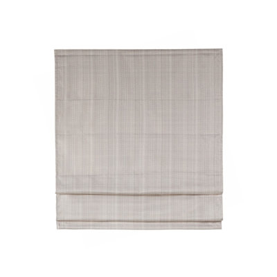 Basketweave Room Darkening Cordless Roman Shade
