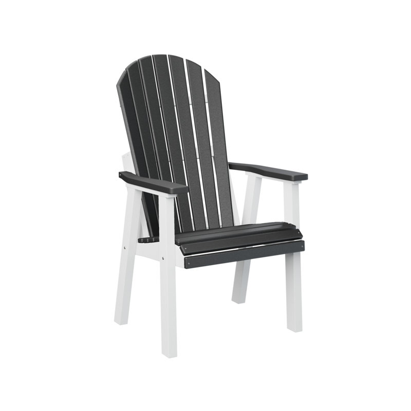  Chaise longue à dossier noir Comfo, White/Black