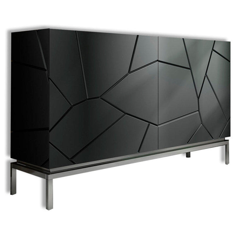 Saphire 59'' Sideboard, 43.4" H x 59" W x 15.6" D, High Gloss