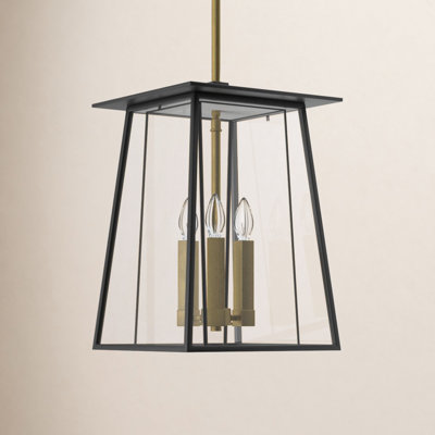 Cognac 3-Light Geometric Pendant
