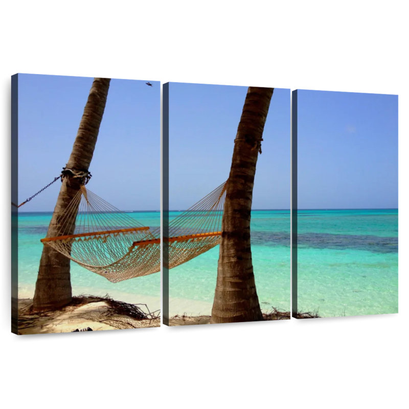 Plage tropicale paisible Gillard, H 28 po x l 45 po