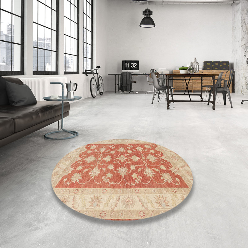 Cecilius Oriental Indoor Rug, Round 5'