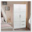 Armoire haute avec portes, tiroirs et tablettes