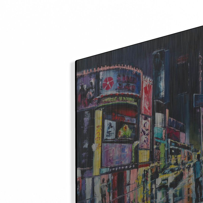 «NY», art mural en métal, H 12 po x l 16 po