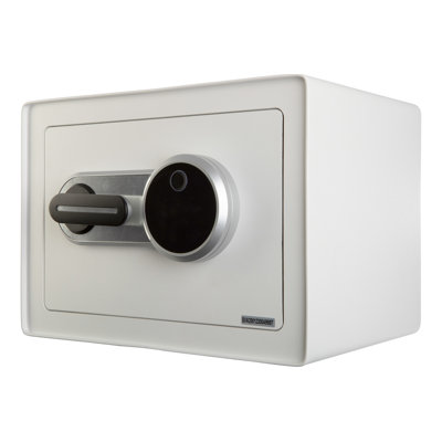 Stalwart Biometric Safe - Lock Box with Fingerprint Scanner and Digital Key for Quick Access - Money Safe for Cash and Jewellery - Home Safes