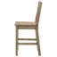 Ensemble de 2 chaises à hauteur de comptoir Dova, dossier échelle, brun chêne vignoble
