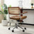 Carli Rattan Leather Office Chair-39152968