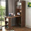 Bureau pliant avec rangement, bureau d'ordinateur pliable peu encombrant pour les petits espaces, table d'écriture pour bureau à domicile, chambre à coucher, dortoir, appartement