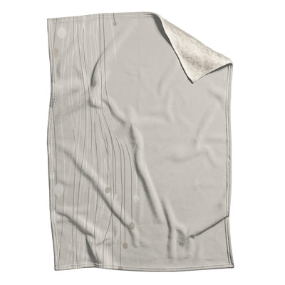 Lines Fleece Throw Blanket  Abstract Throws for Sofas or Beds