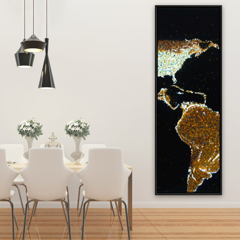 «American Continent At Night» sur