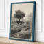 Solitary Tree in Stone Rustic - Wrapped Canvas-131764490-131764497