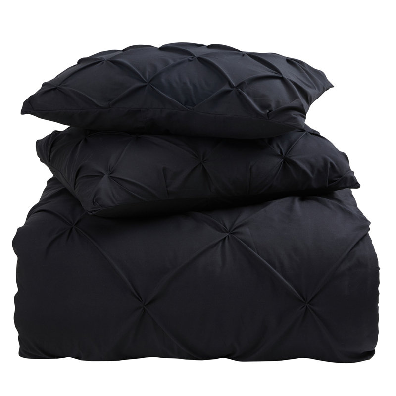 Comforter, Black, King Comforter + 2 Queen Shams