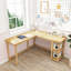 Bureau en coin Peytin avec tablettes-69121970