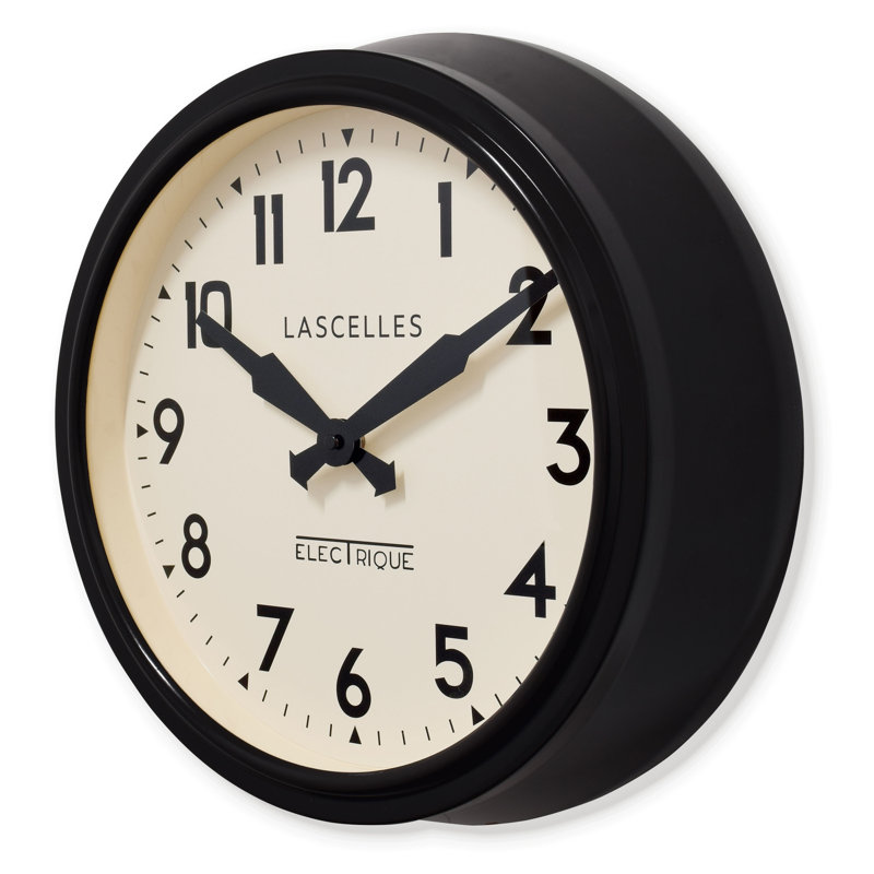 Smiths Retro Wall Clock - 38cm, Black