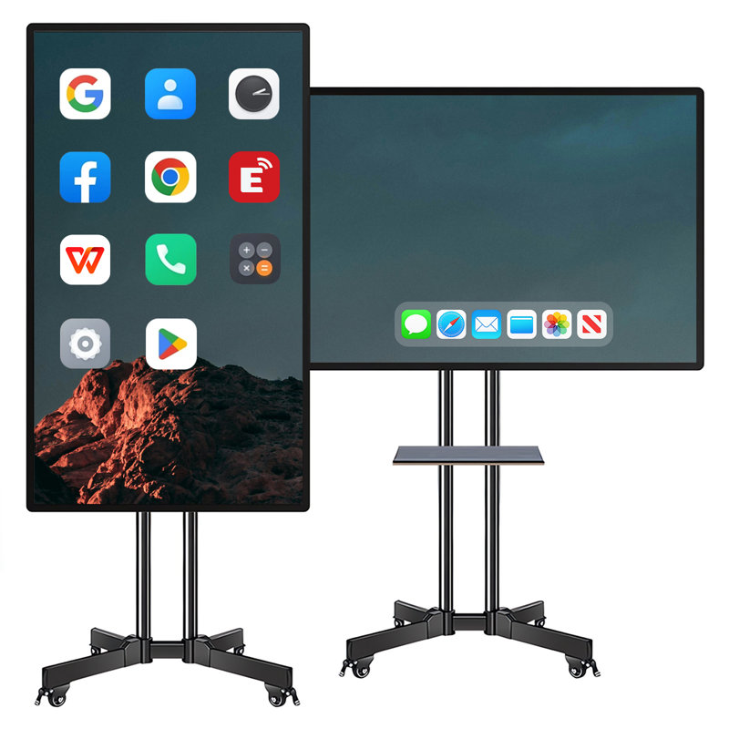 JYXCN 49 "Smart Board 4K, tableau blanc multi-touch double OS et partage interactif sans fil Smartboard pour la formation, les bureaux