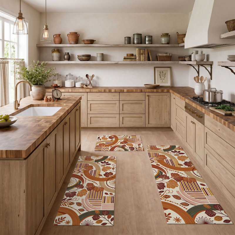 Tapis de cuisine lavables antidérapants Autumn Leaves