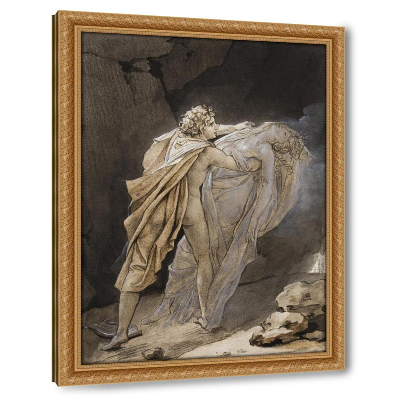 Orphée tente de conserver Eurydice (vers 1791), H 32 po x l 25 po