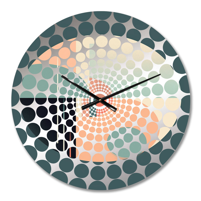 Yaqoub - Horloge murale géométrique abstraite, Médium
