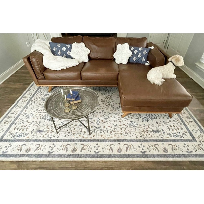 Tapis intérieur / extérieur Sakisha, Rectangle 5 pi 1 po x 8 pi 6 po
