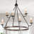 Setser 6 - Light Dimmable Wagon Wheel Chandelier