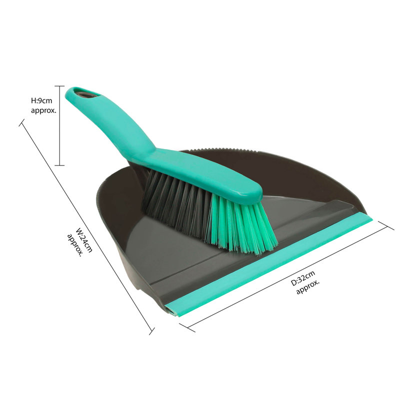 Dustpan And Brush Set, Grey