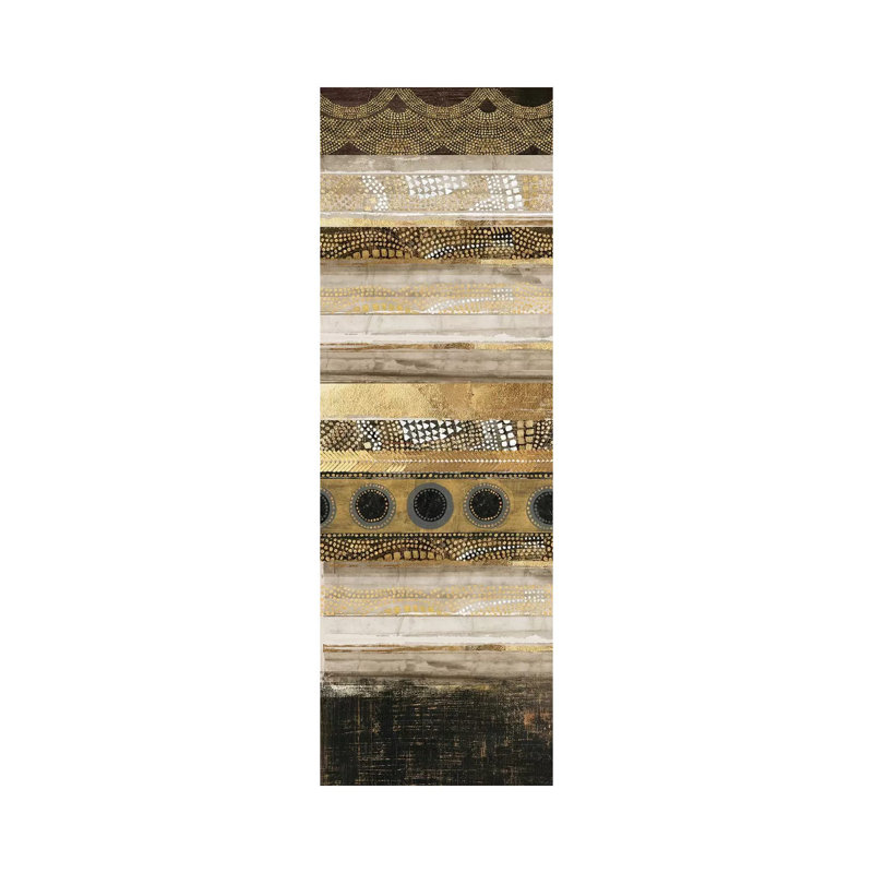 Klimt Dots I by Tom Reeves - Wrapped Canvas Panoramic Print, 30.48 cm H x 91.44 cm W x 1.91 cm D