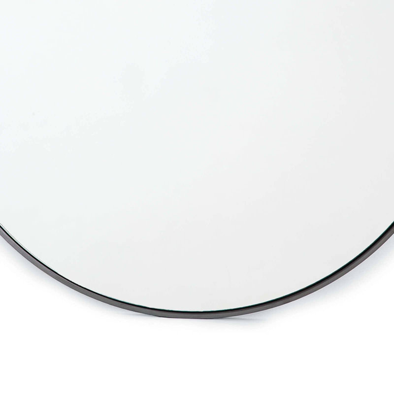 Metal Wall Mirror, Black