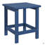 Table d'appoint, table de bout de patio carrée, table d'extérieur en PEHD résistant aux intempéries 15 po