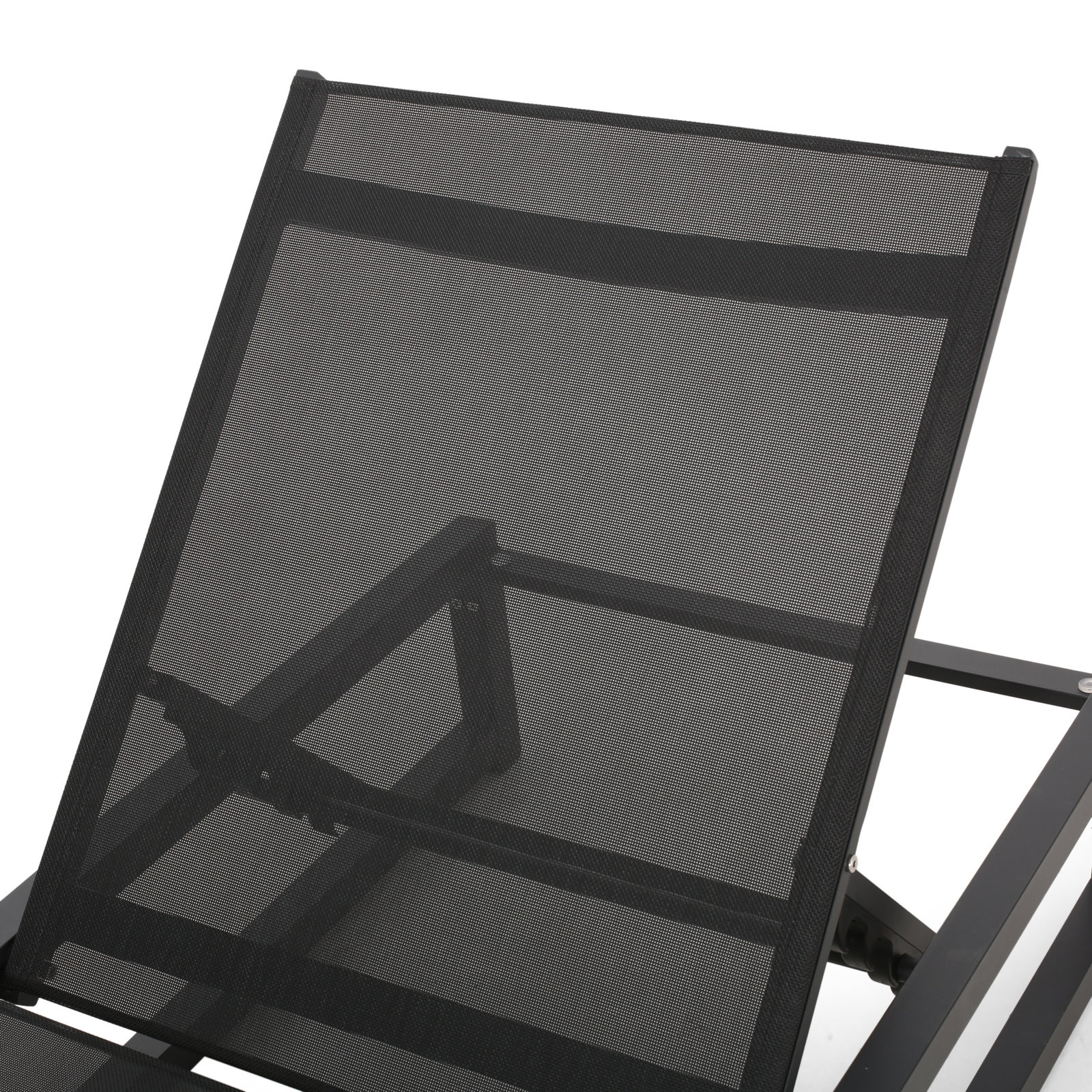 Anxo 26.5'' Outdoor Aluminum Chaise Lounge Set with Table