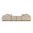 Top Grain Italian Leather 8-Piece U-Shaped Modular Power Reclining Sectional With 4 Power Recliners & Power Headrests – No Console-111134647