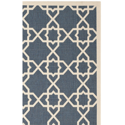Courtyard Performance Geometric Indoor/Outdoor Area Rug