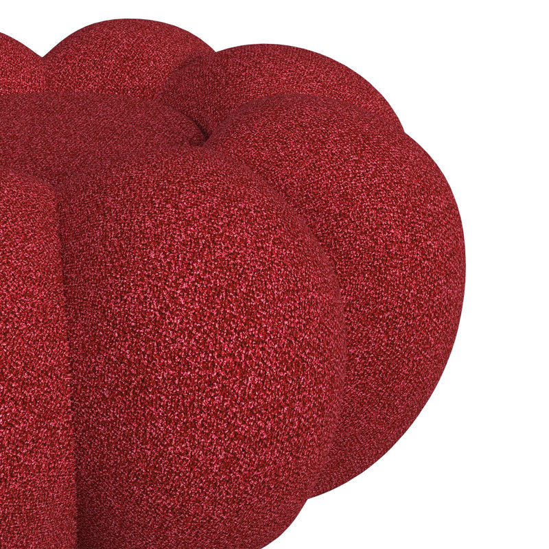 Chaise pivotante avec repose-pieds Pumpkin, Rouge