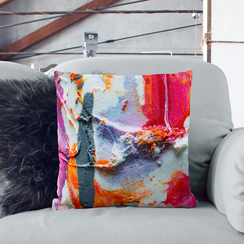Abstract Square Throw Cushion, 40 x 40 cm