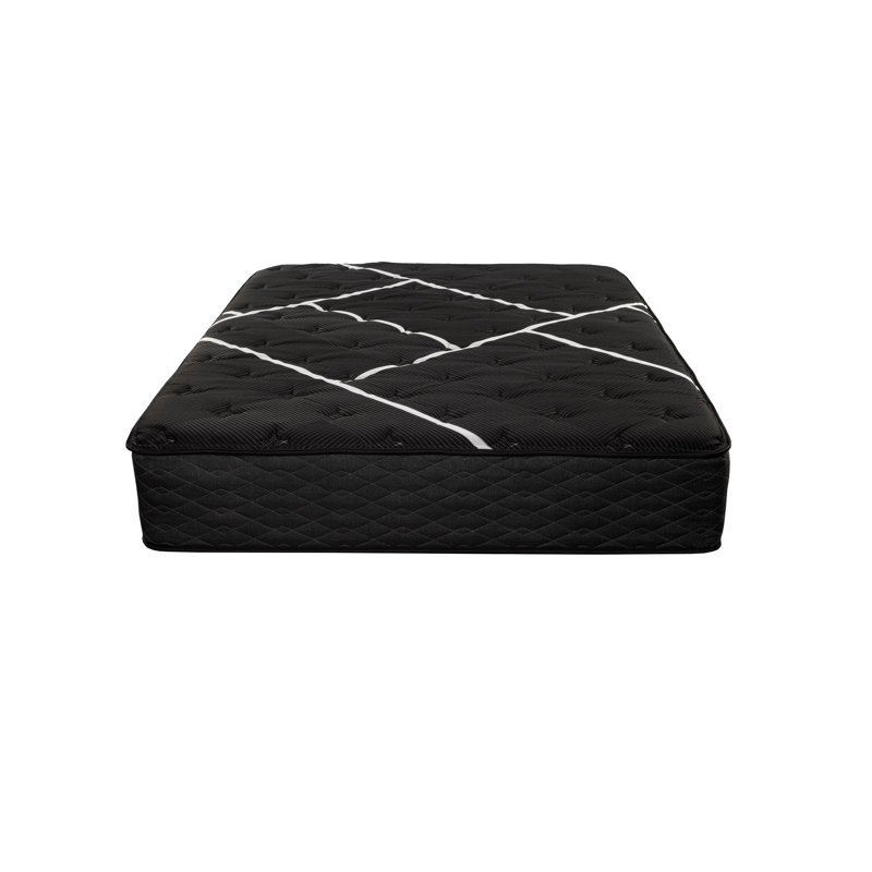 Matelas simple avec mousse de refroidissement et de soutien double, technologie à changement de phase, hauteur de 12 po, largeur de 39 po, profondeur de 75 po, poids de 62 lb, noir et blanc, matériau principal de la mousse, gel de remplissage en acier à mémoire de forme
