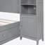Lit double en bois avec armoire et tablette tout-en-un-120841704