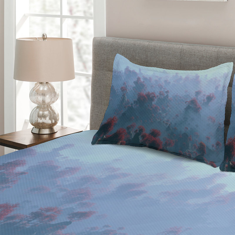 Rustic Polyester Coverlet, King Bedspread + 2 Shams