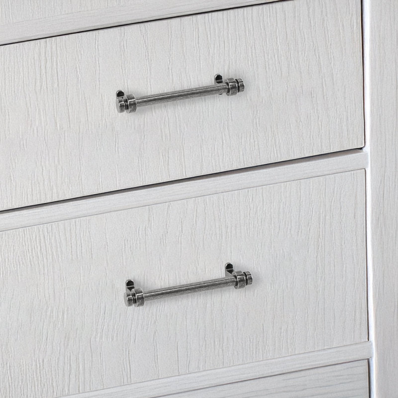 Ensemble de 4 poignées de tiroir Lumi Home Furnishings, nickel antique, 3,75 po, Antique Nickel, 3 3/4"