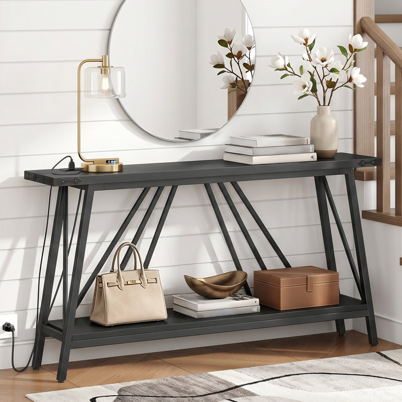Console Durdham, Brun, 31.5" H x 63" W x 11.8" D