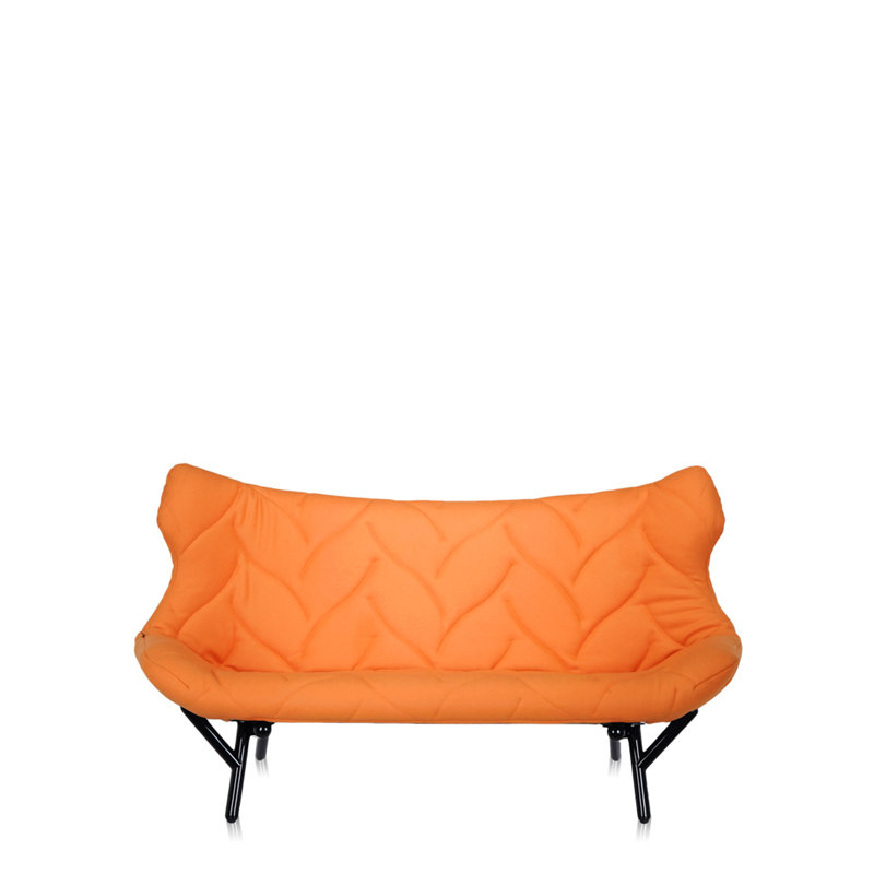 Foliage Loveseat, Black, Pink Velvet