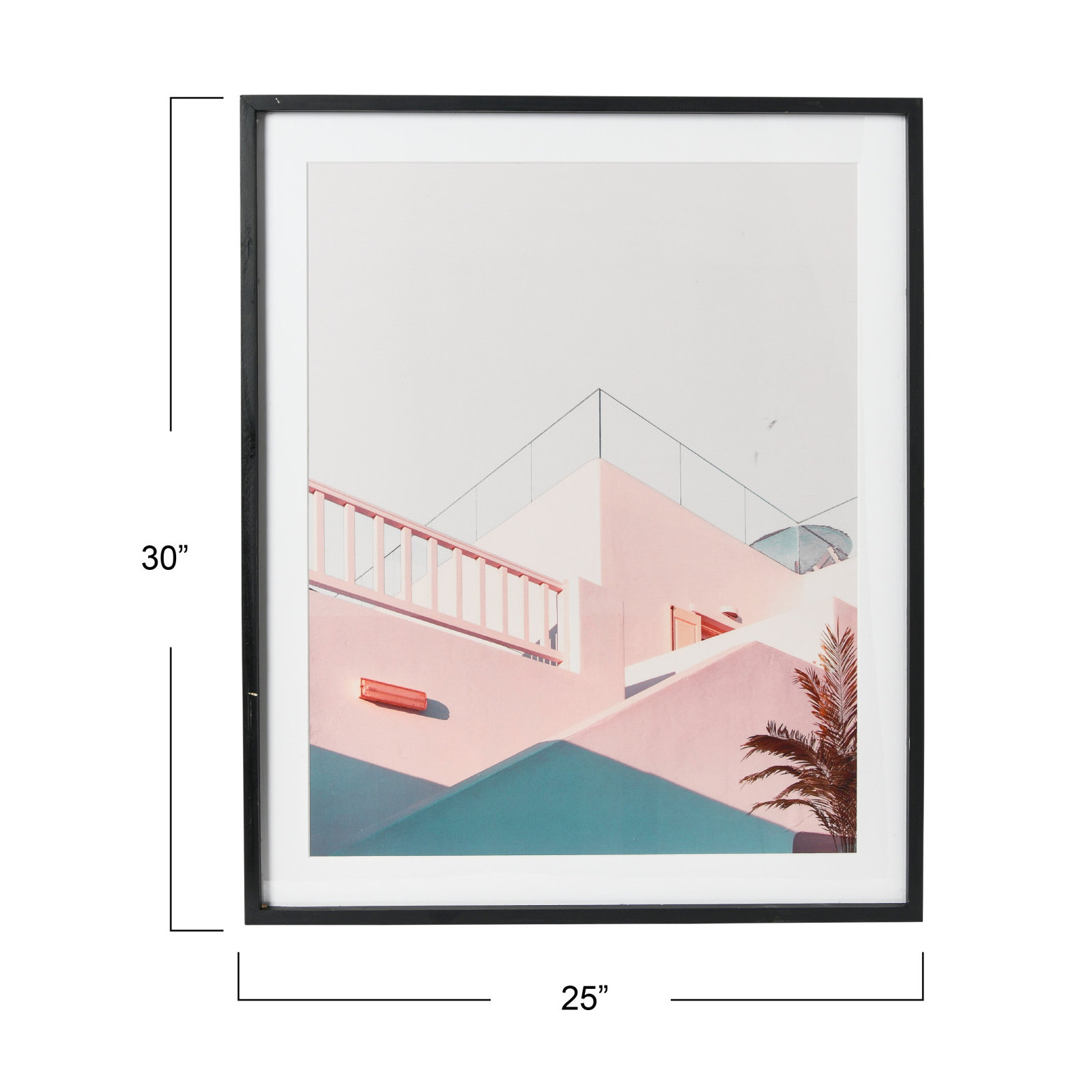 Pastel Beach House Framed Print