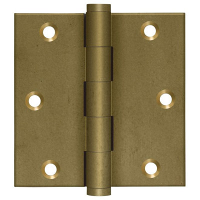 Deltana DSB3510BM 3-1/2" x 3-1/2" Square Hinges Bronze Medium Pair