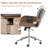 Ryonie Faux Leather Upholstered Swivel Office Chair-134702686