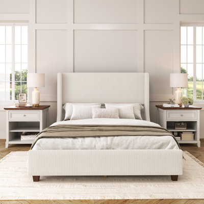 Lit plateforme tapissier Phan