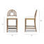 Tabouret de comptoir tapissier en bois 27 po Leon