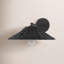 Applique murale 1 lumière Meridian en noir mat-1864773901
