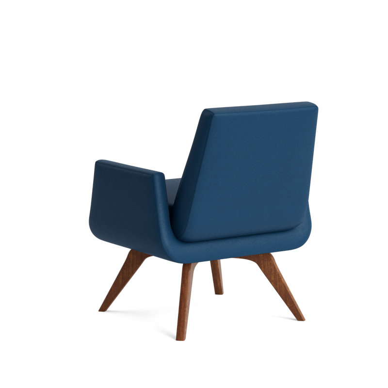 Loyd Leather Accent Chair, Leather - Deep Blue
