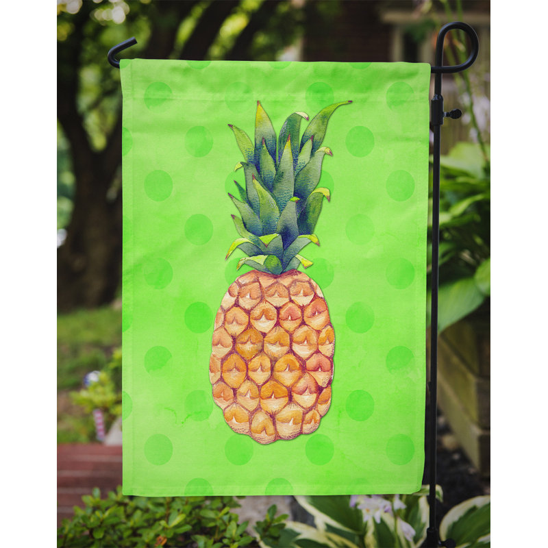 Double Sided 15'' H x 11'' W Polyester Garden Flag, Green