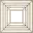 16"OD x 5 7/8"ID x 1/4"T Raven Wood Fretwork Pierced Ceiling Medallion, Birch-63412288-63412301