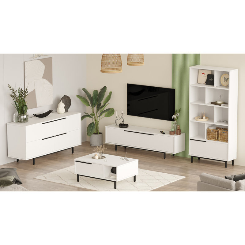 Ensemble de meubles de salon, Blanc